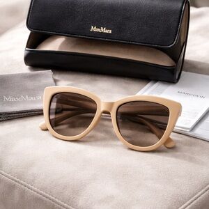 MaxMara Tan Sunglasses